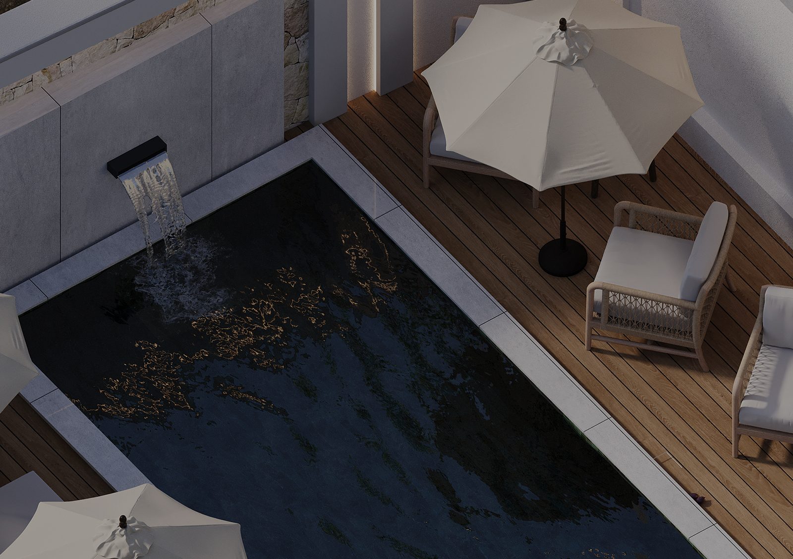 architecture in Tirana, architecture in Albania, modern architecture, architecture studio Albania, landscape architecture, outdoor design, terrace design, rooftop terrace, bar and pool design, landscape oasis, garden terrace, urban oasis, modern courtyard design, minimal design, Mediterranean style, natural materials, contemporary architecture, sustainable design, studio arkitekture Shqipëri, projekt arkitekture Tiranë, dizajn peizazhi modern