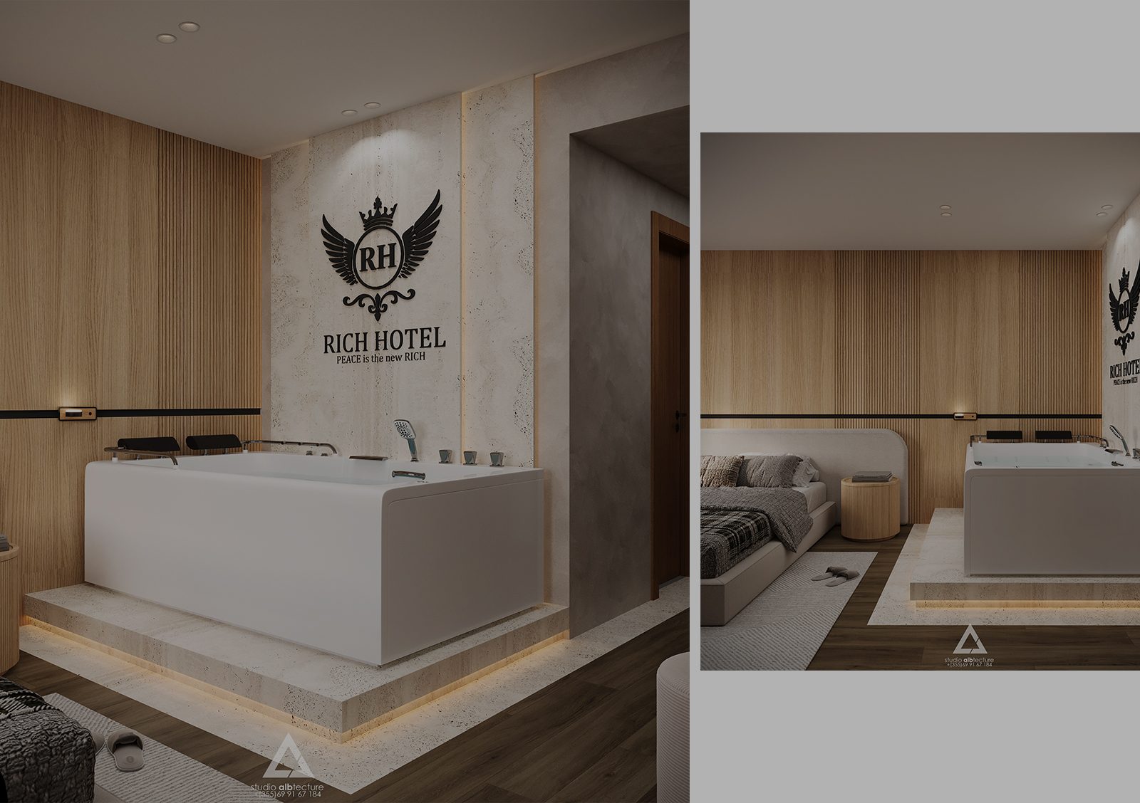 luxury hotel suite, modern hotel suite design, hotel interior design, premium hotel suite, boutique hotel interior, spa hotel suite, luxury bathroom design, hotel suite with jacuzzi, wellness suite design, spa inspired suite, exclusive hotel suite, signature hotel suite, royal suite design, high end hospitality design, modern luxury interior, minimalist luxury design, wood and stone interior, warm lighting interior design, contemporary hotel design, luxury lifestyle, hotel design inspiration, interior design inspiration, 5 star hotel design, dream hotel suite, modern luxury hotel suite with jacuzzi, spa inspired hotel bathroom design, high end hotel interior design studio, luxury boutique hotel suite design