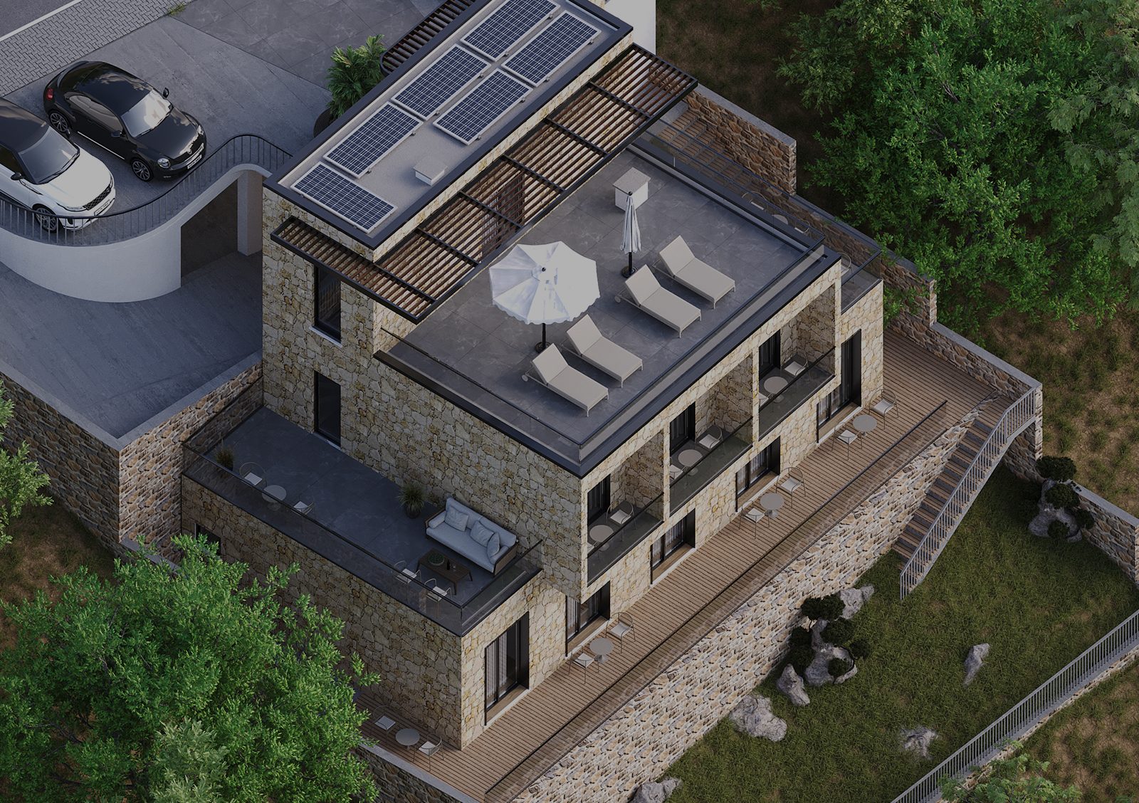 Albtecture Studio është studio arkitekture dhe projektimi e specializuar në arkitekturë bashkëkohore, dizajn hotelier, residencial dhe urban, me fokus në integrimin me peizazhin, materialet natyrore, qëndrueshmërinë dhe vizualizimet arkitekturore (3D & ArchViz). Ne krijojmë projekte funksionale, estetike dhe unike, të përshtatura për kontekstin mesdhetar dhe tregun bashkëkohor.