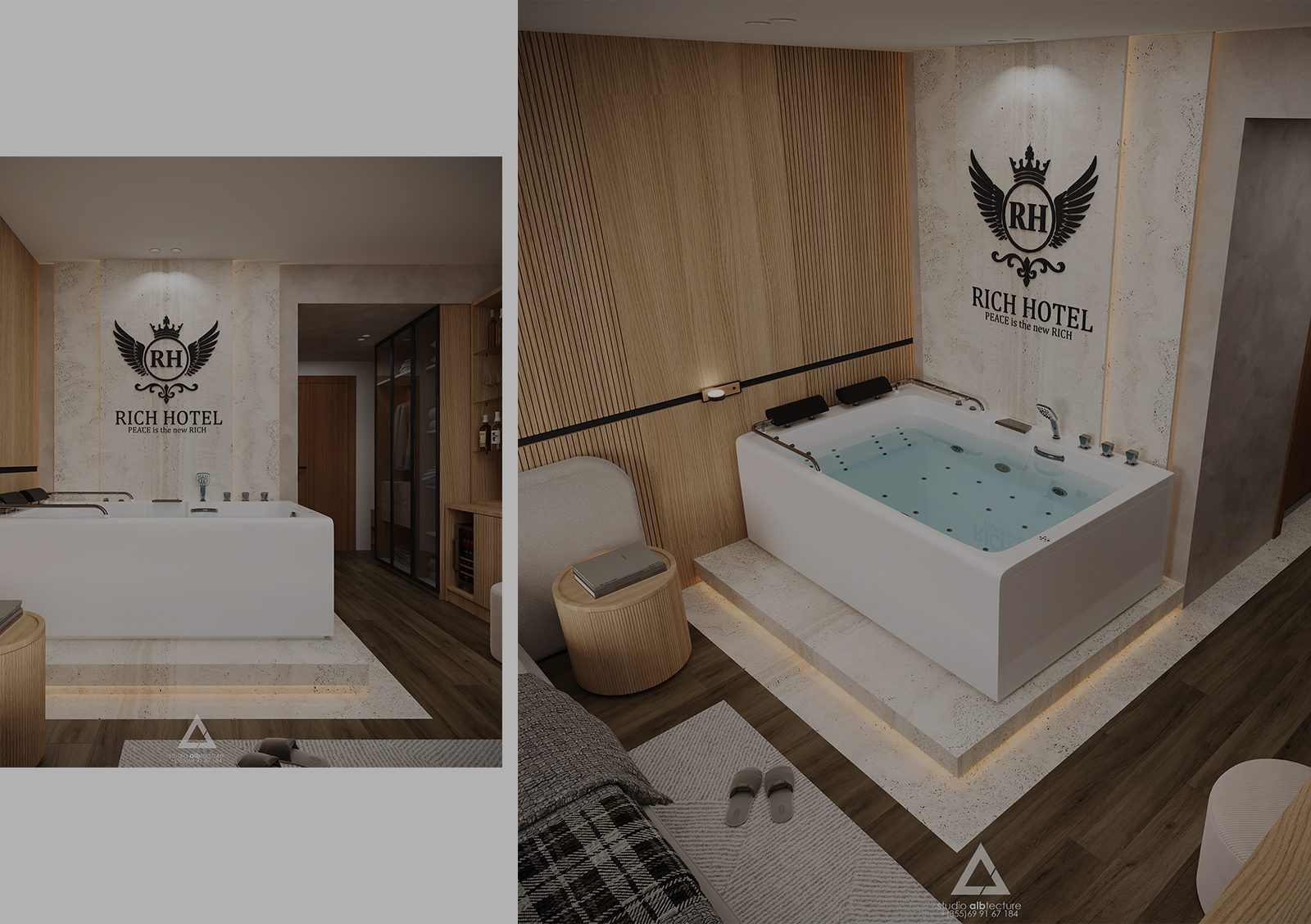 luxury hotel suite, modern hotel suite design, hotel interior design, premium hotel suite, boutique hotel interior, spa hotel suite, luxury bathroom design, hotel suite with jacuzzi, wellness suite design, spa inspired suite, exclusive hotel suite, signature hotel suite, royal suite design, high end hospitality design, modern luxury interior, minimalist luxury design, wood and stone interior, warm lighting interior design, contemporary hotel design, luxury lifestyle, hotel design inspiration, interior design inspiration, 5 star hotel design, dream hotel suite, modern luxury hotel suite with jacuzzi, spa inspired hotel bathroom design, high end hotel interior design studio, luxury boutique hotel suite design