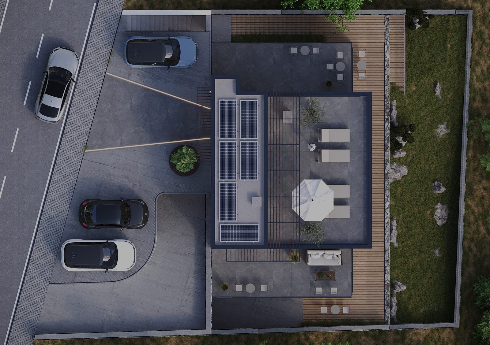 Albtecture Studio është studio arkitekture dhe projektimi e specializuar në arkitekturë bashkëkohore, dizajn hotelier, residencial dhe urban, me fokus në integrimin me peizazhin, materialet natyrore, qëndrueshmërinë dhe vizualizimet arkitekturore (3D & ArchViz). Ne krijojmë projekte funksionale, estetike dhe unike, të përshtatura për kontekstin mesdhetar dhe tregun bashkëkohor.